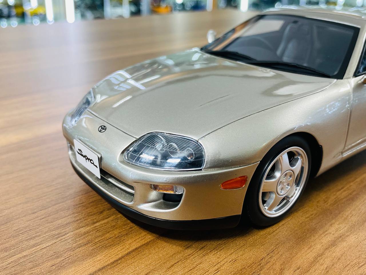 1/18 Resin Toyota Supra Otto Silver Model Car