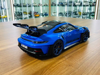 Porsche 911 (992) GT3 RS Weissach Package (2022)Norev [1/18 Diecast Shark Blue Limited Edition]