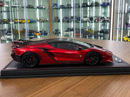 1/18 Resin Model - Lamborghini Invencible by MR Collection (Rosso Efesto)