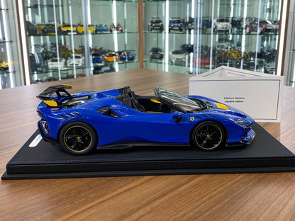 1/18 Resin Model - Ferrari SF90 XX Spider Azzurro Dino by BBR Models