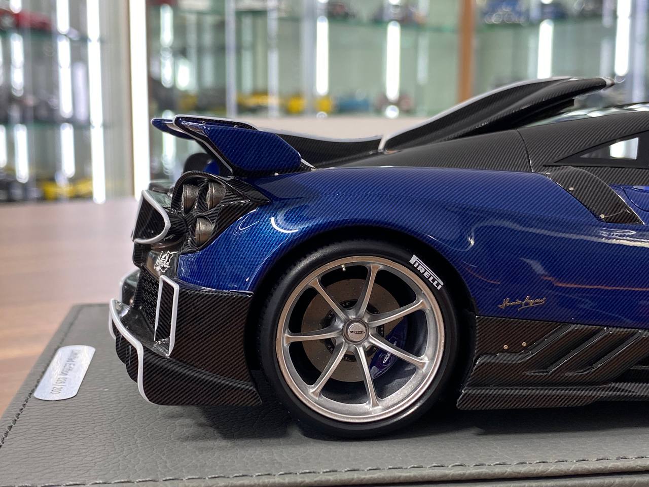 1/18 Resin Model - Pagani Imola Carbon Fiber Blue by BBR Models