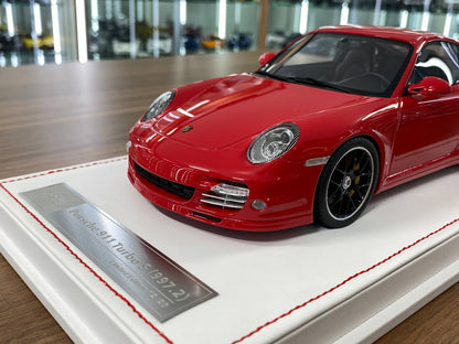 1:18 Resin Porsche 911 Turbo S (997.2) Red Exterior with Black Interior Ivy Model