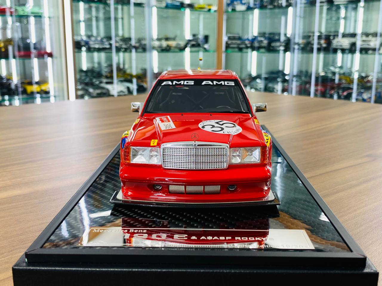 VIP Model Mercedes-Benz 190 E & A$AP Rocky’s Edition – 1/18 Resin Model, Red Pig Decal, Limited to 30 Units