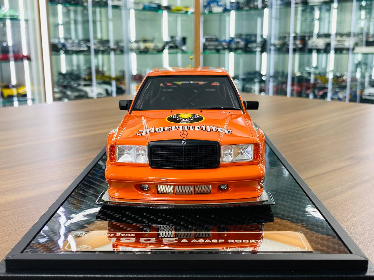 VIP Model Mercedes-Benz 190 E & A$AP Rocky’s Edition – 1/18 Resin Model, Jagermeister Decal, Limited to 30 Units