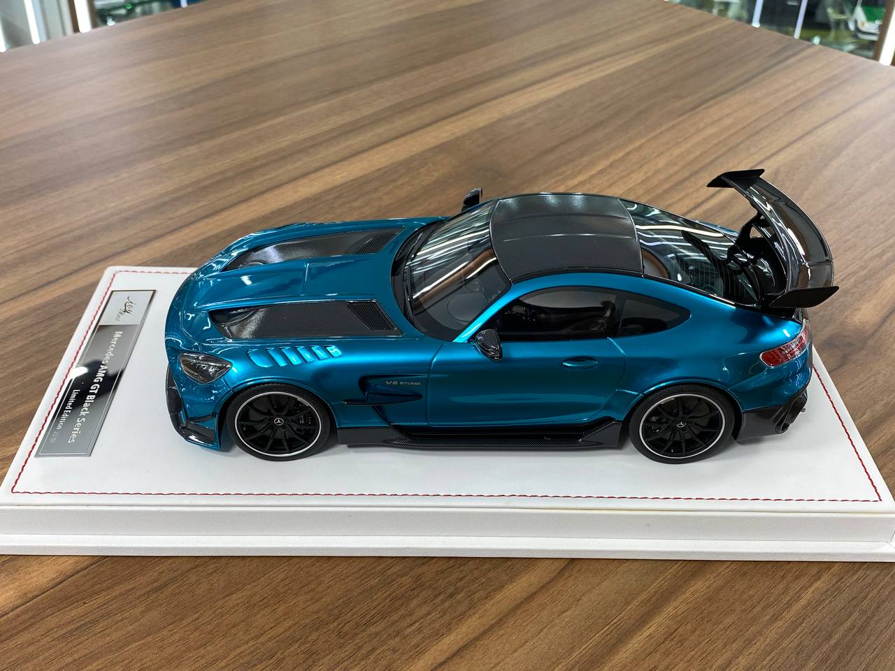 1/18 Resin Model - Mercedes AMG GT Black Series by IVY Model (Teal Blue Metallic)