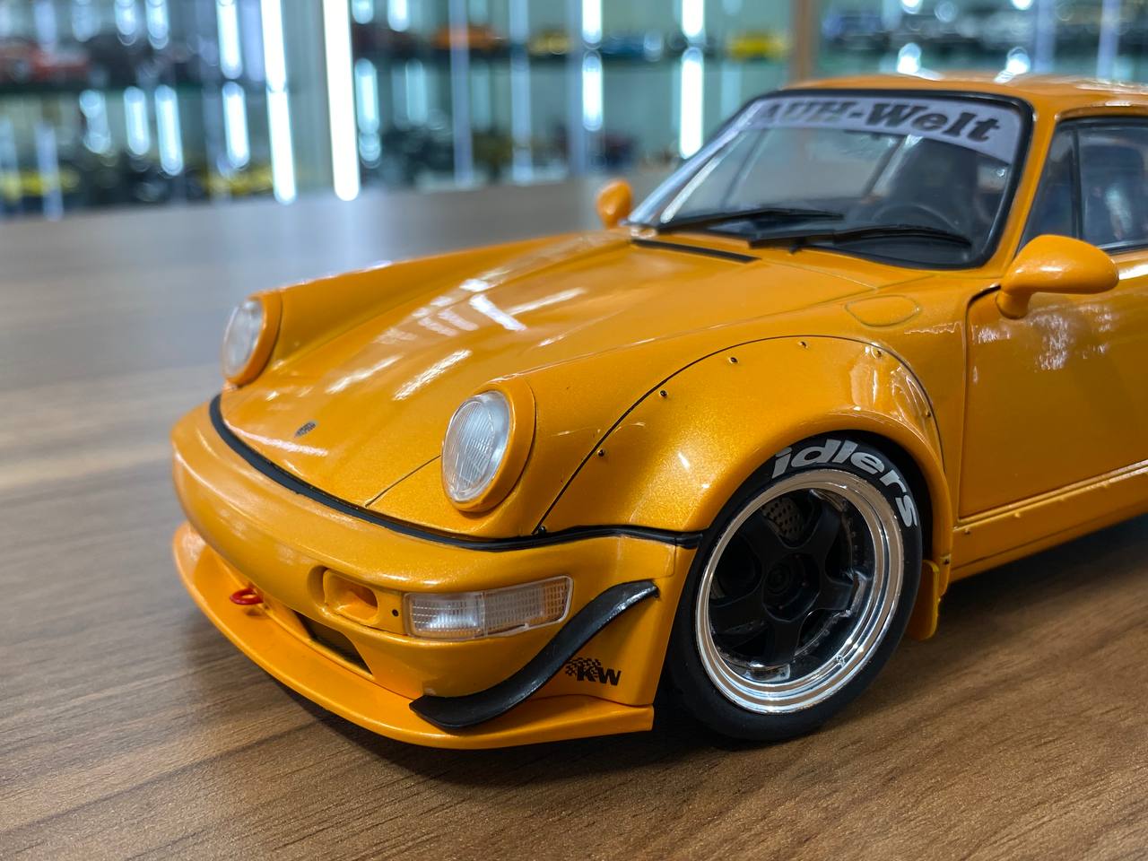 1/18 Diecast Porsche 964 RWB - HIBIKI 2016 Orange by Solido