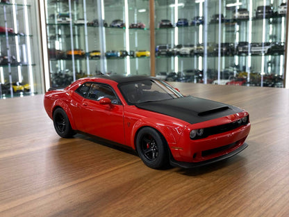 1/18 Diecast Dodge Challenger SRT Demon Red AutoArt Scale Model Car