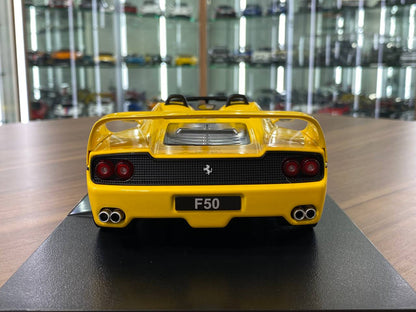 1:18 Diecast – KK Scale Ferrari F50 in Yellow