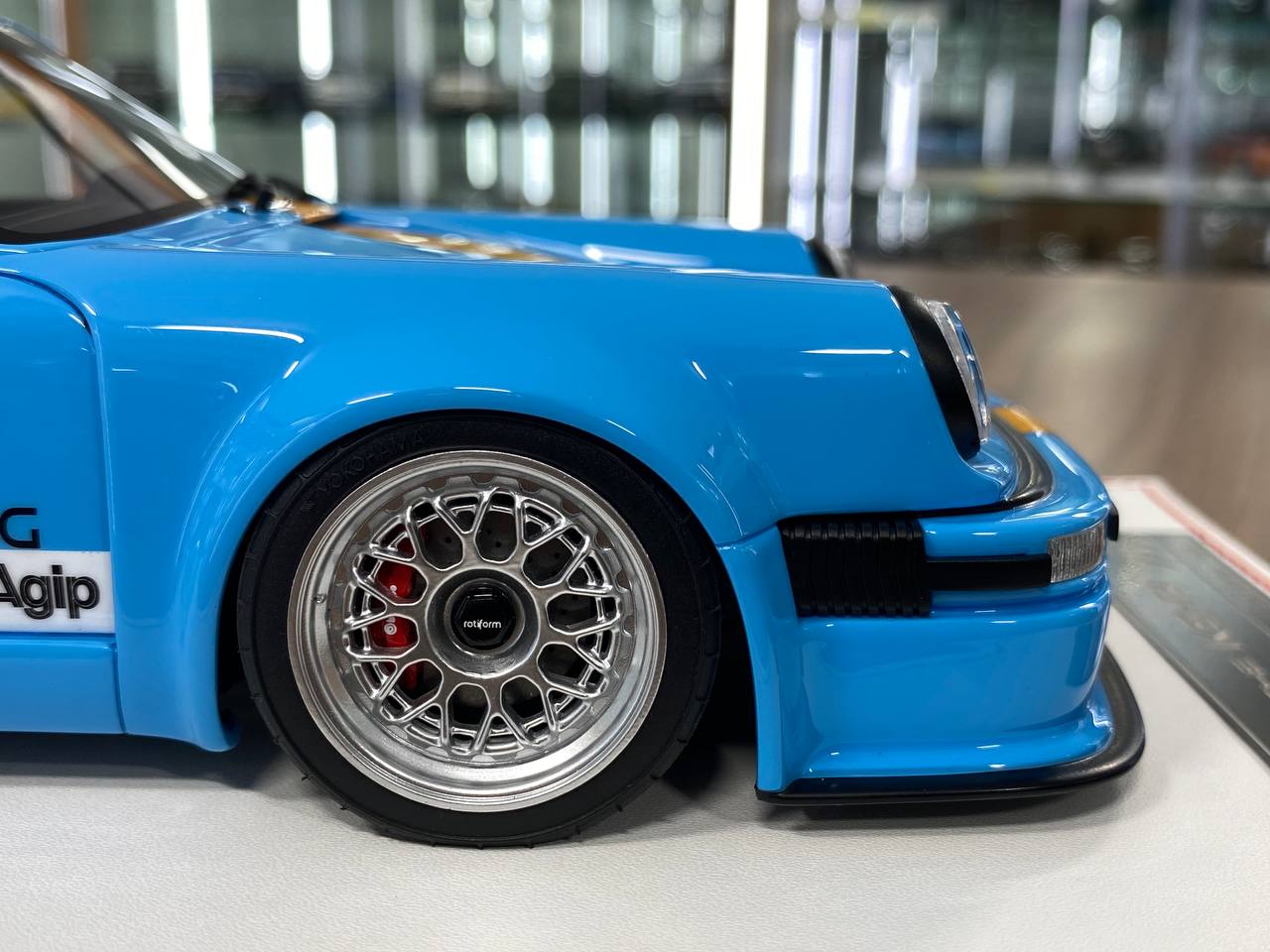 1:18 Resin Model – Runner Porsche KS-R in Gulf Blue