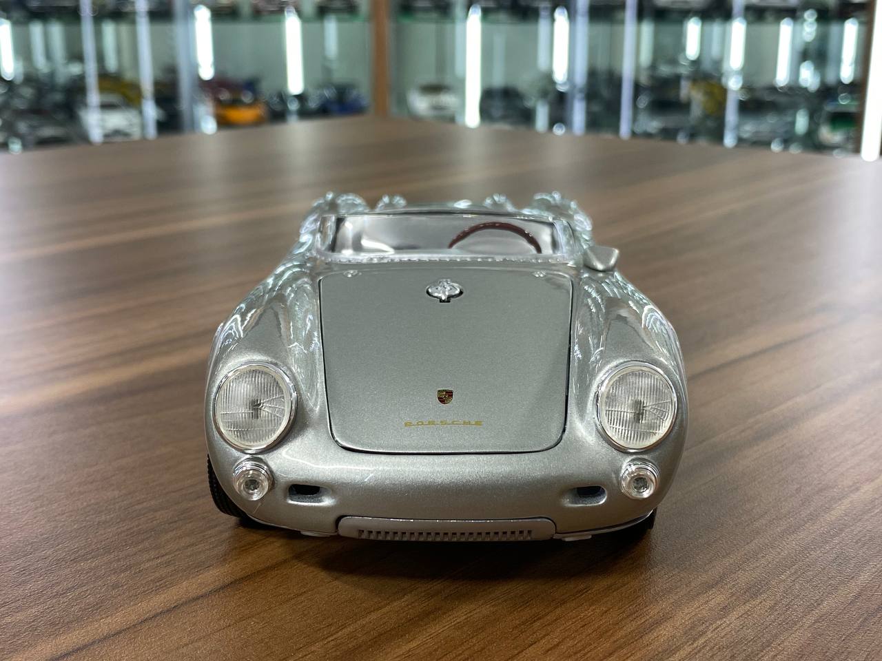 1/18 Diecast Maisto Porsche 550 A Speedster in silver