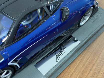 1/18 Resin Model - Pagani Imola Carbon Fiber Blue by BBR Models