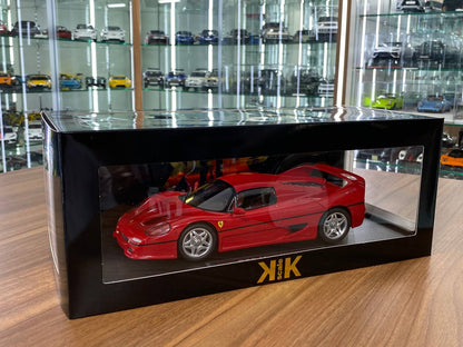 1:18 Diecast – KK Scale Ferrari F50 Hardtop in Red with Silver Wheels