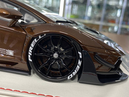 1/18 Resin Lamborghini Aventador LB Performance Brown by Davis & Giovanni