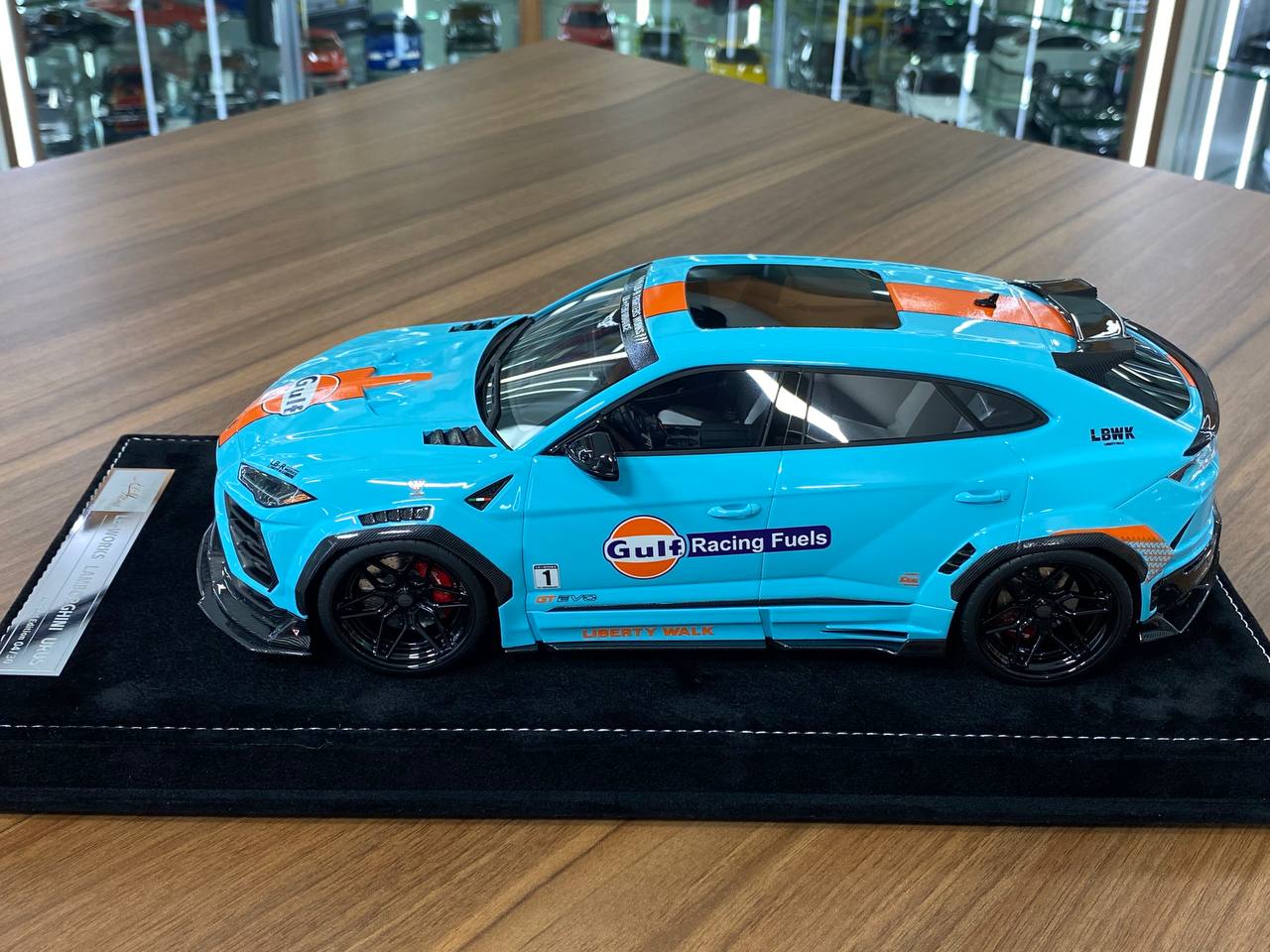 1:18 Resin Model – IVY Model Lamborghini URUS LB WORKS in Gulf Blue