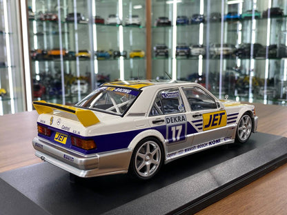 1:18 Diecast – Minichamps Mercedes-Benz 190E 2.5-16 Evo 1 Jörg van Ommen DTM 199