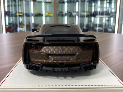 1:18 Resin Model – Davis & Giovanni Ferrari 812 N-Largo (Louis Vuitton) – Matt Brown / LV Gold Monograms