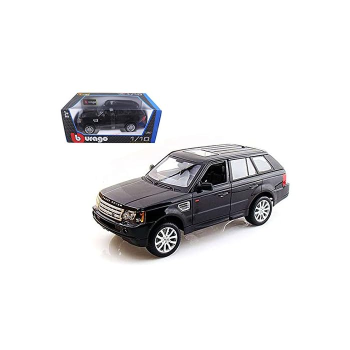 1/18 Diecast  Range Rover Sport Black Car  Bburago Scale Model Car