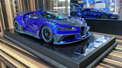 1/18 Bugatti Chiron Mansory  Blue & Carbon by Timothy & Pierre