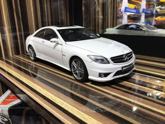 1/18 Diecast Mercedes-Benz CL63 AMG White AUTOart Scale Model Car