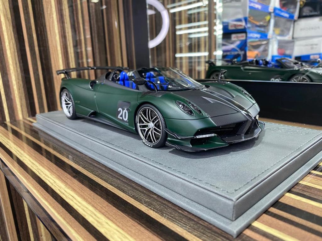 1/18 Diecast Pagani Zonda Green BBR Scale Model Car