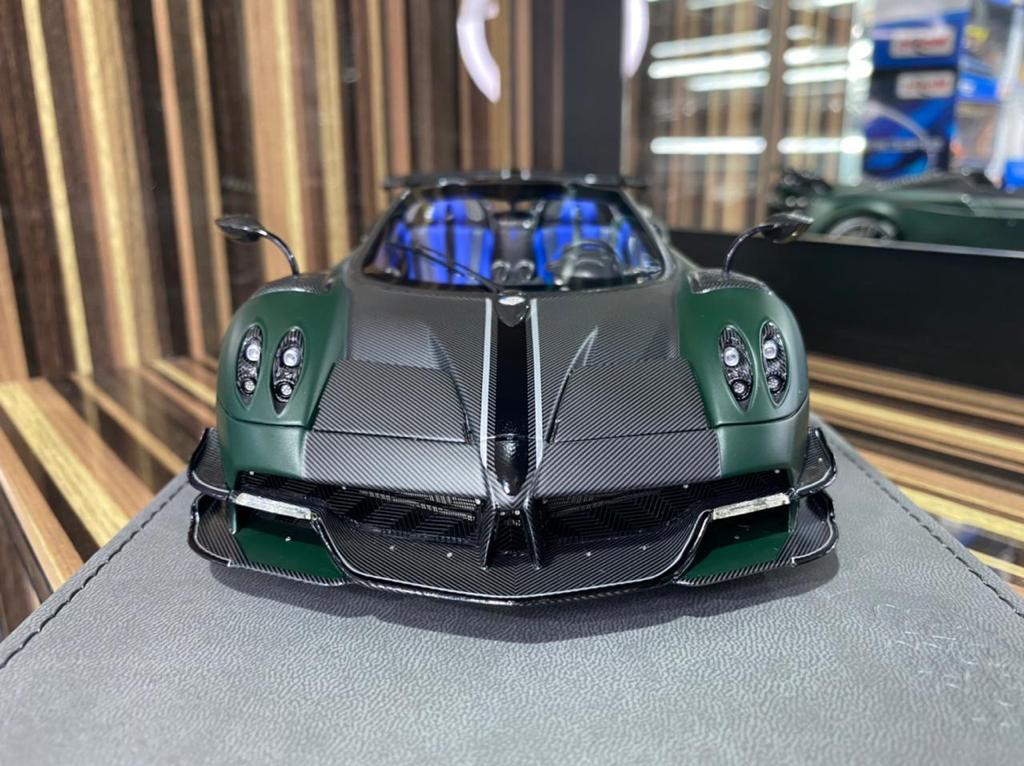 1/18 Diecast Pagani Zonda Green BBR Scale Model Car