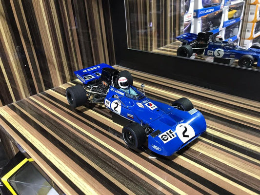 1/18 Diecast Miniature Ford F1 Elf2 Exoto Blue Model Car