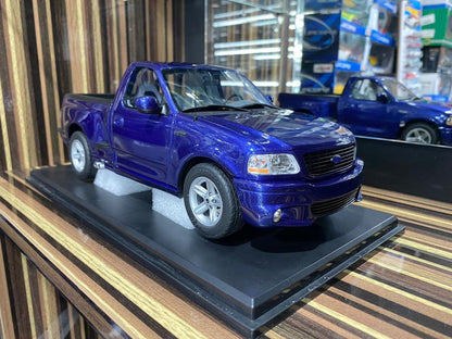 1/18 Diecast Miniature Ford F-150 SVT Lightning DNA Blue Model Car