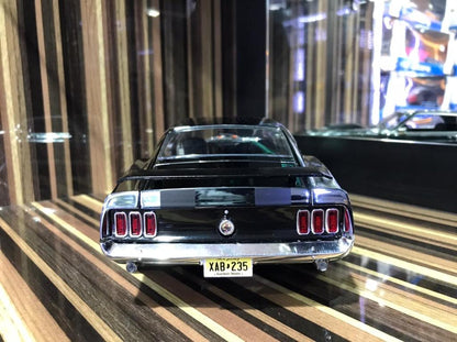 1/18 Diecast Ford Mustang Boss 429 Chrome Model Car by Highway 63