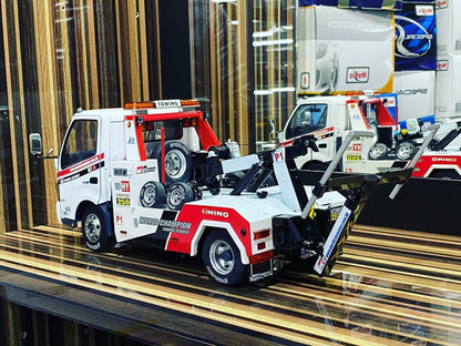 1/18 Diecast Hino 300 Tow Truck Recovery Vehicle White by TINY