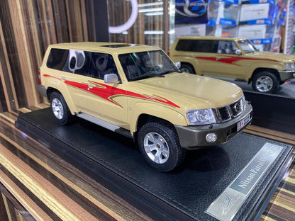 1/18 Diecast Nissan Patrol Safari Y61 Custom Beige IVY Models Scale Model Car