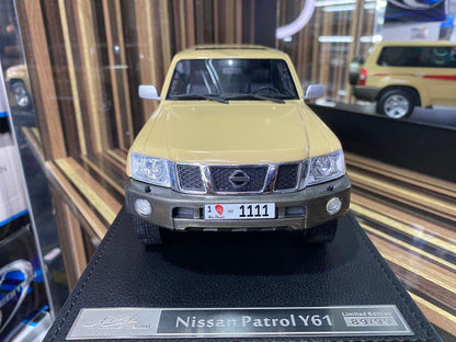 1/18 Diecast Nissan Patrol Safari Y61 Custom Beige IVY Models Scale Model Car