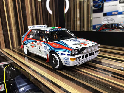 1/18 Diecast Lancia Delta Martini Racing White Kyosho Scale Model Car