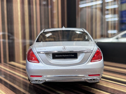 1/18 Diecast Mercedes-Benz S-Class Maybach Silver Almost Real Scale Model Car