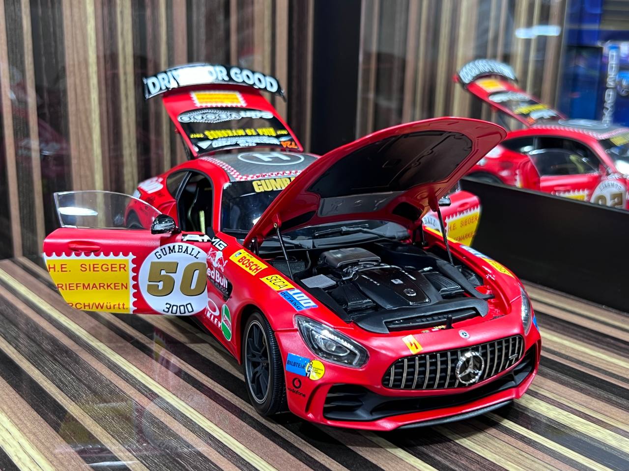 1/18 Diecast Mercedes-Benz AMG GTR Red Almost Real Scale Model Car