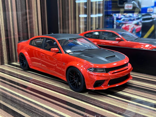 1/18 Diecast Dodge Charger STR Hellcat Orange GT Spirit Scale Model Car