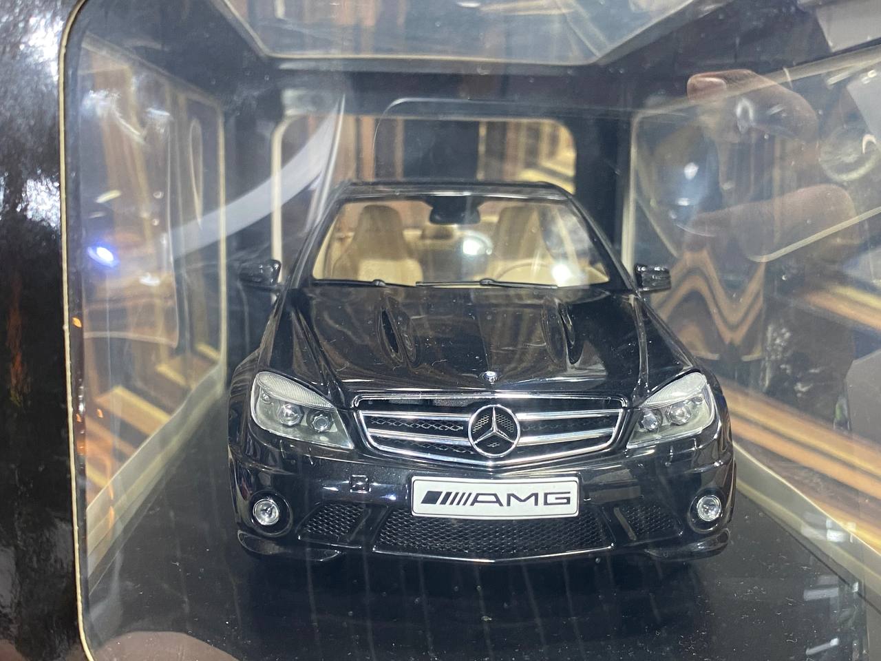 1/18 Diecast Mercedes-Benz C63 AMG Black AUTOart Scale Model Car