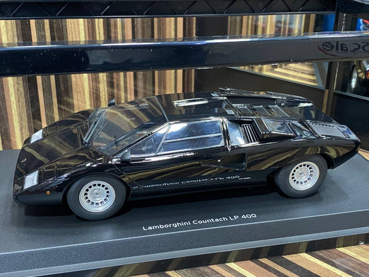 1/18 Diecast Lamborghini Countach LP 400 Black Kyosho Scale Model Car