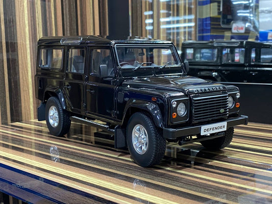 1/18 Diecast Land Rover Defender 110 Black Century Dragon Scale Model Car