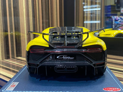 1/18 Resin Bugatti Chiron Sport Yellow by MR Collection