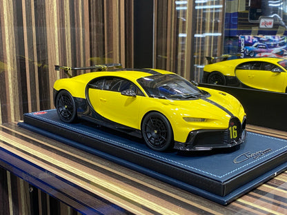 1/18 Resin Bugatti Chiron Sport Yellow by MR Collection