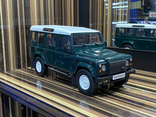 1/18 Diecast Land Rover Defender 110 Dark Green Century Dragon Scale Model Car