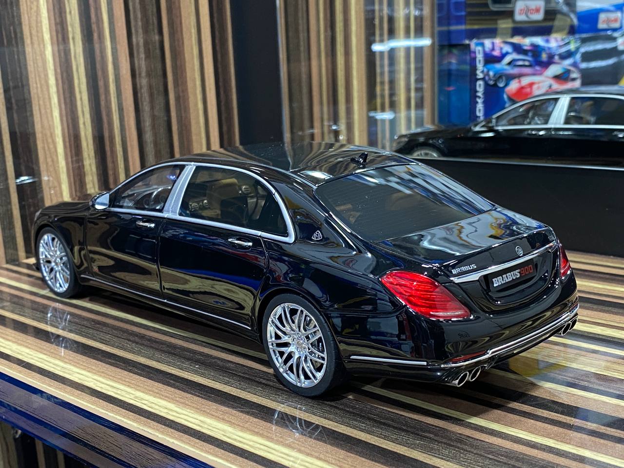 1/18 Resin Mercedes-Benz Brabus 900 Rocket S-Class Black Model Car by GT Spirit