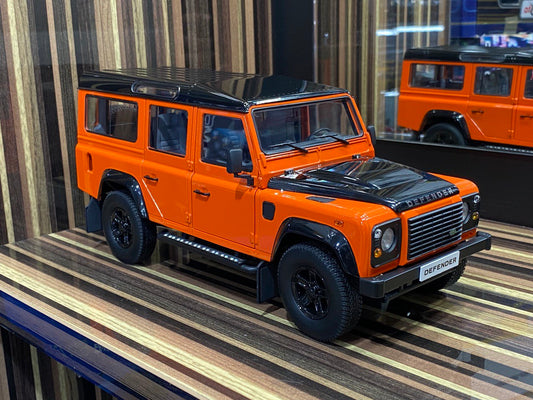 1/18 Diecast Land Rover Defender 110 Orange Century Dragon Scale Model Car