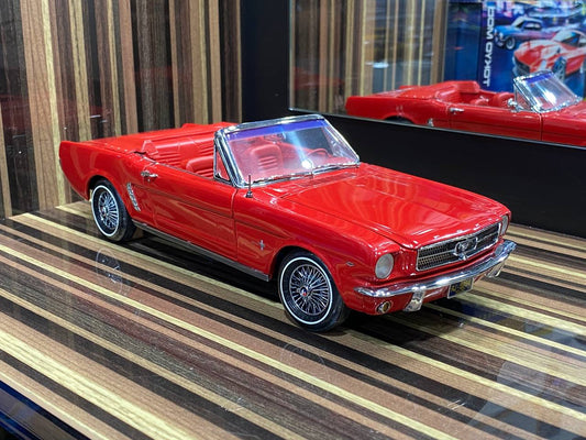 1/18 Diecast Ford Mustang Cabrio Red Model Car by Presicion Collection