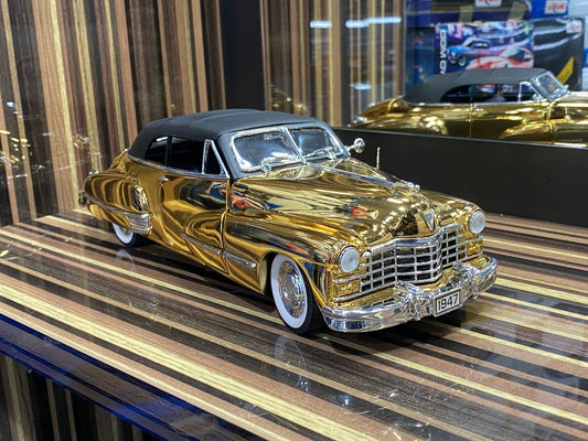 1/18 Diecast Miniature Cadillac 47 Series 62 Anson Gold Scale Model Car