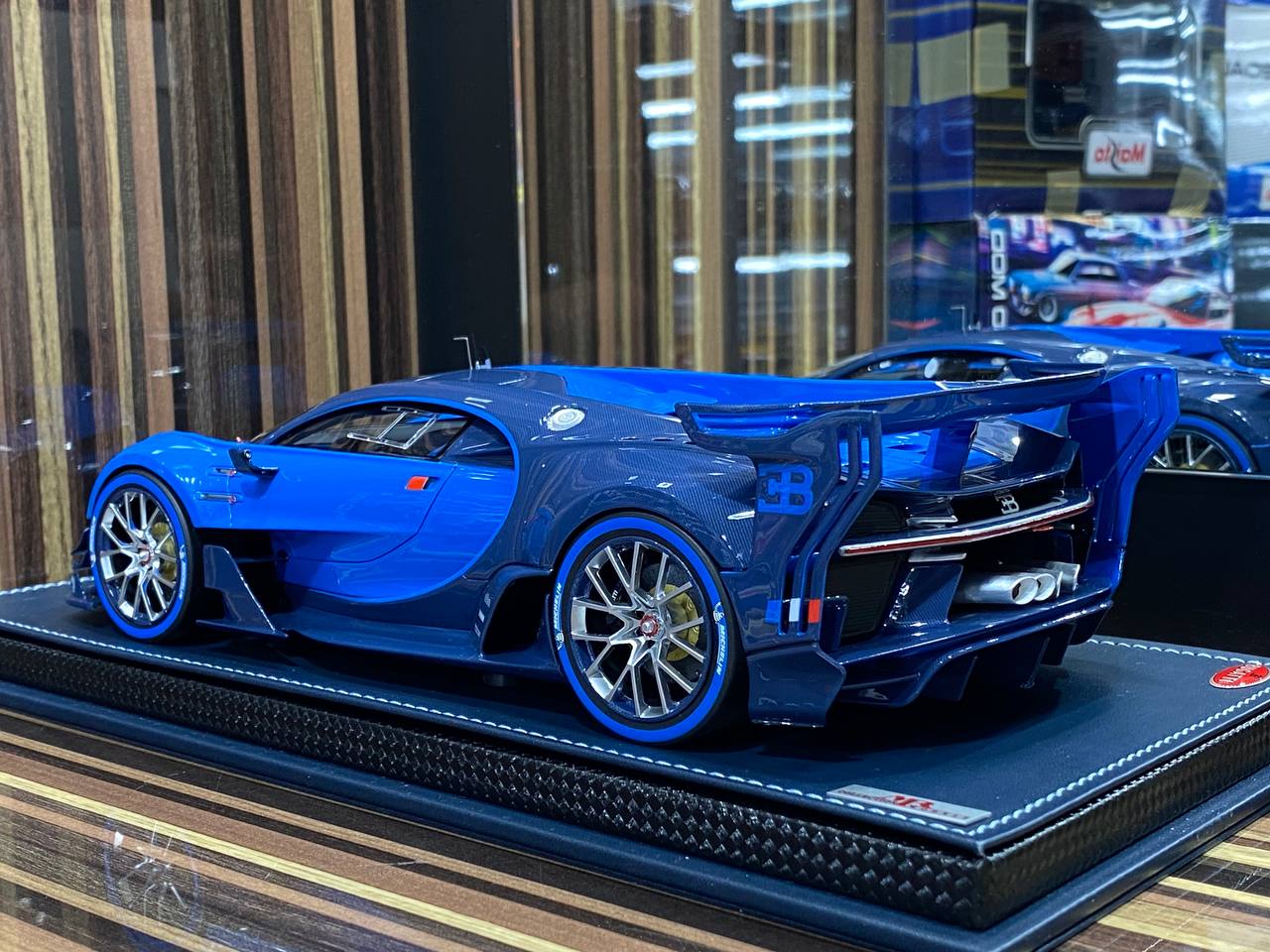 1/18 Resin Bugatti Vision GT Blue Model Car by MR Collection