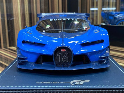 1/18 Resin Bugatti Vision GT Blue Model Car by MR Collection