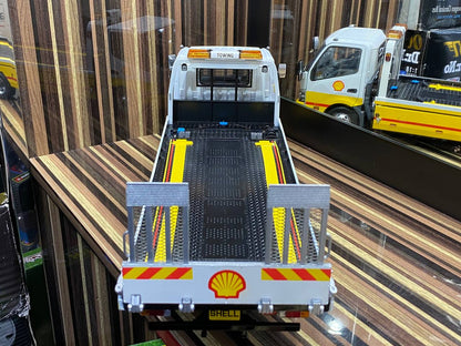 1/18 Diecast Hino 300 Shell Flatbed Tow Truck Yellow by TINY