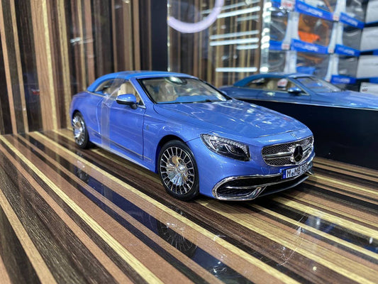 1/18 Diecast Mercedes-Maybach S650 Blue Norev Scale Model Car