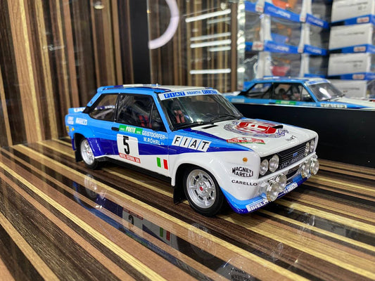 1/18 Diecast Fiat Abarth 131 1980 Kyosho Scale Model Car - Diecast model car by dturman.com - Kyosho